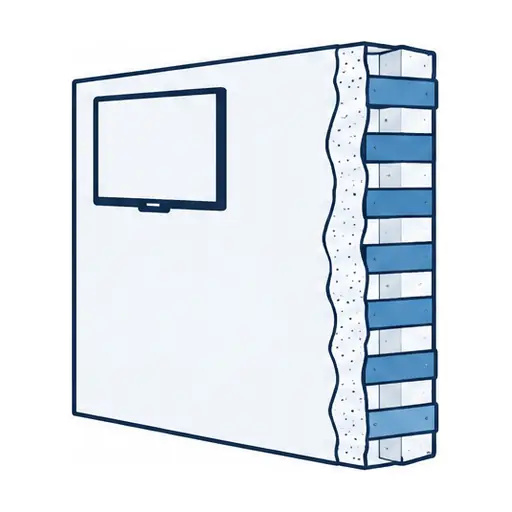 Schematic: Plaster over lath (1960s ranch homes and older)