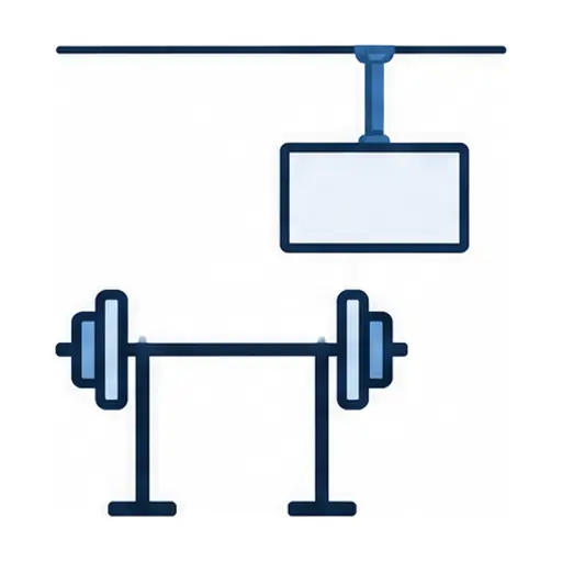 Schematic icon: Garage Gym TV Mounting